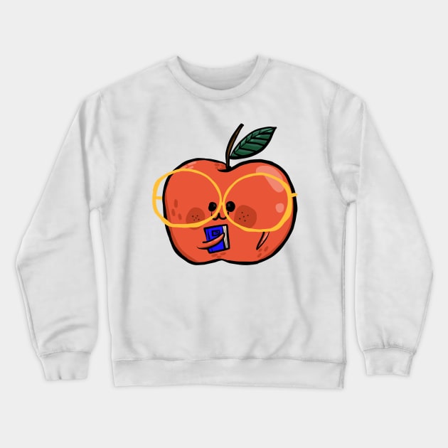 Smart Apple Crewneck Sweatshirt by Fluffymafi